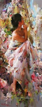 Une jolie femme 32 impressioniste Peinture à l'huile